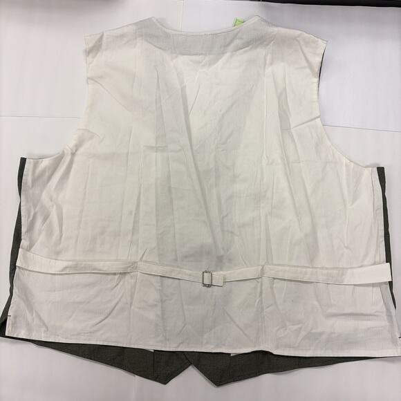 Houston White Vest Mens 5XL Olive & White BRAND NEW - Picture 3 of 6